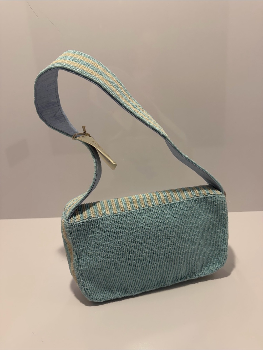 Viral Sol and Mer Blueberries Beaded Shoulder Bag Handmade in India NWT - Picture 3 of 6